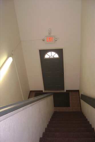 Meadowlands apartments stairs top view
