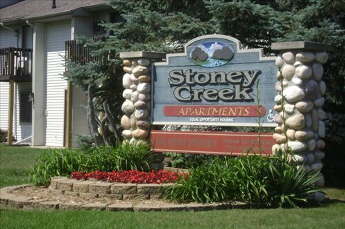 Stoney Creek apartments Michigan Sign