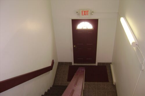 Prairie Glen Apartments Stairs and exit doors