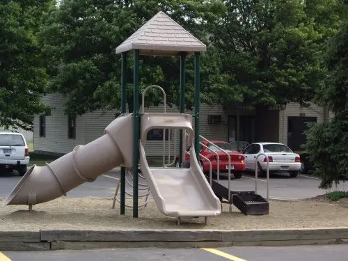 West Town Apartments kids' park with slip