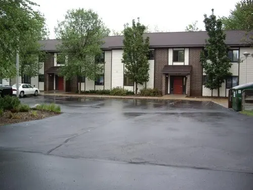 Whetstone Village Apartments frontside view with pitch road