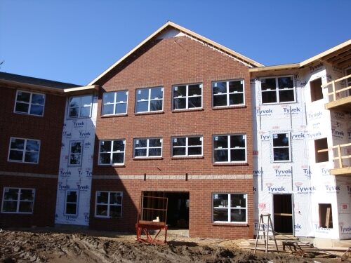 Exterior vire silver star apartment construction work