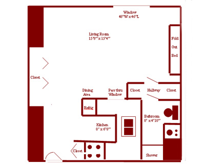 Riverview Terrace apartment floor map